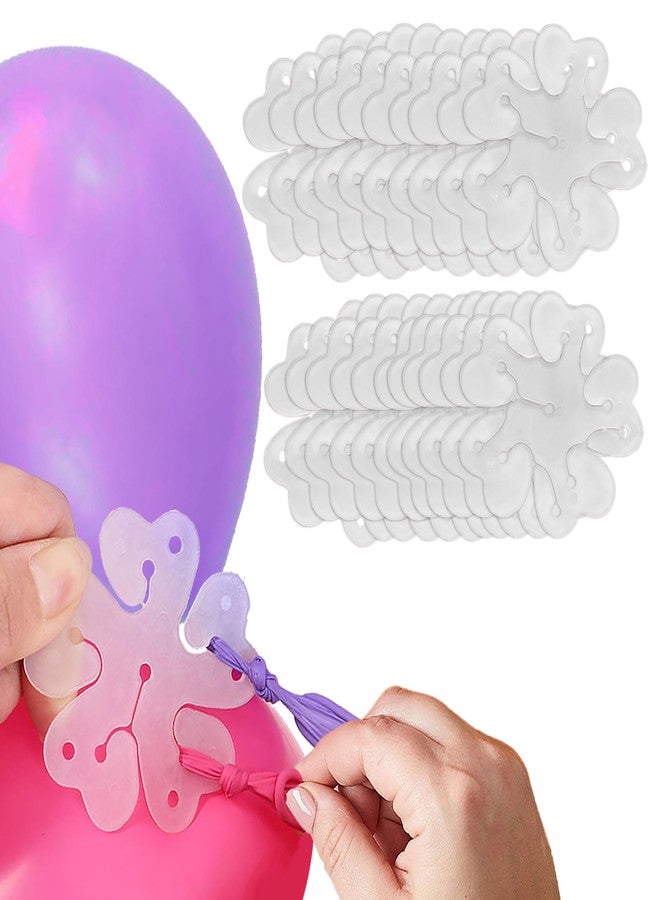 Wobbox Flower Shape Bolloon Clip Holder, Flower Shape Balloon Clips, Balloon Clips For Decoration, Balloon Clips Holder, Flower Balloon Clips (Set Of 24). - Image 1